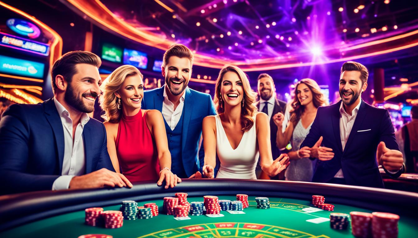 Permainan casino dengan live streaming